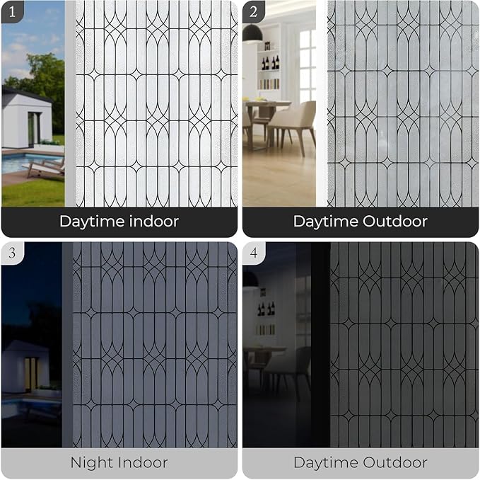 ADD.HERES Window Privacy Film, Stained Glass Decorative Static Cling, Removable - Image 6