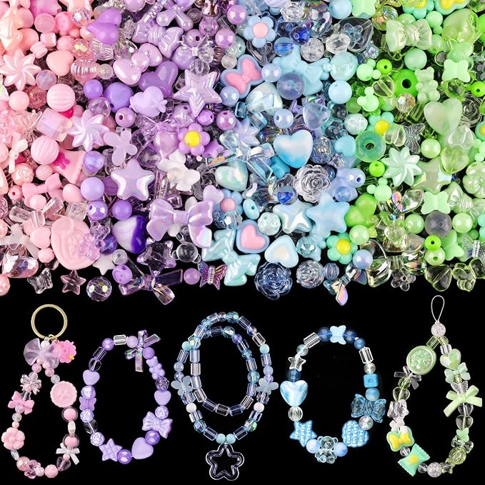 210-270PCS TINKRSTUFF Assorted Acrylic Beads by TINKRSTUFF