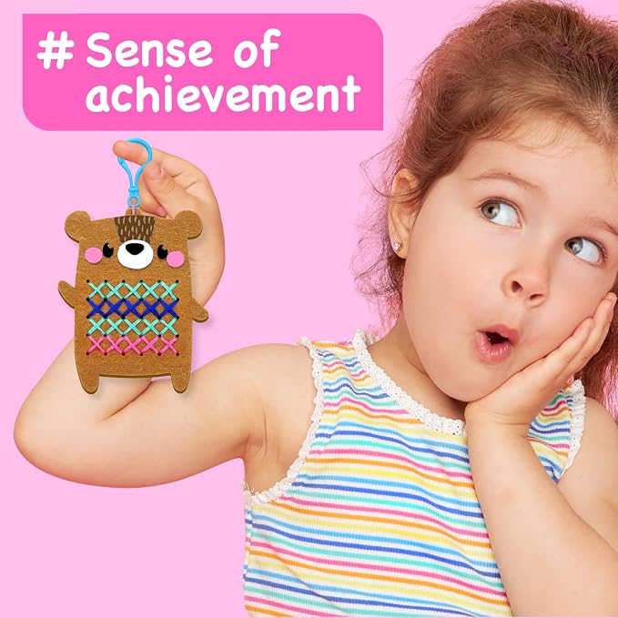 EZCRA Animal Cross Stitch Kit for Kids Ages 5-8 - Image 6