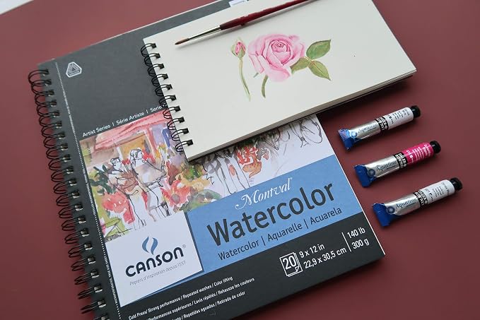 Canson Artist Series Montval Watercolor Paper, Wirebound Pad, 10x15 inches - Image 3