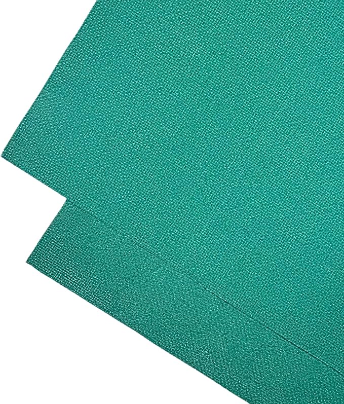 2 Sheets of Green 14 Count Aida Cloth – 21 x 21 Inch Pre-Cut Fabric Squares – Cross Stitch Fabric – 100% Cotton – Ideal for Needlework & Embroidery – The Knotty Unicorn