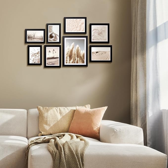 ArtbyHannah Gallery Wall Frame Set, 8 Pack Black Picture Frames, Small | - Image 8