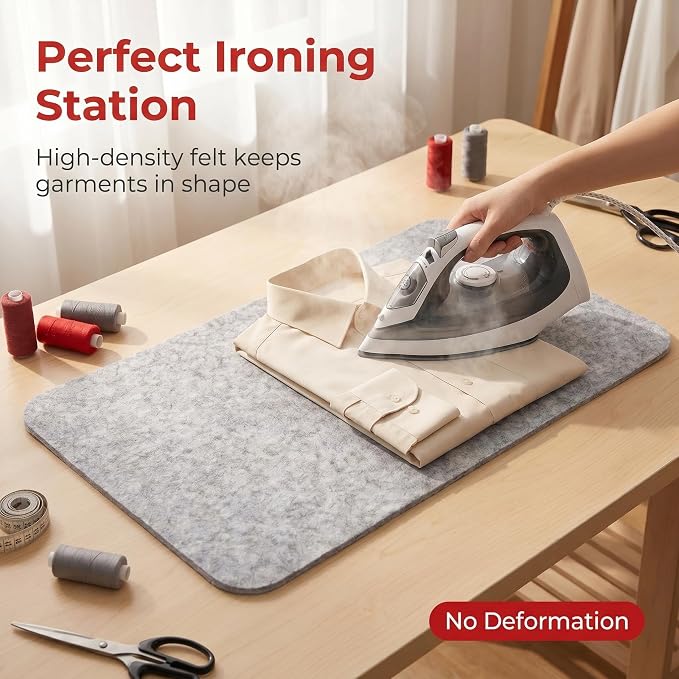 Wool Pressing Mat 36"x 17.8" 0.5 Inch Thick Ironing Board - Image 5
