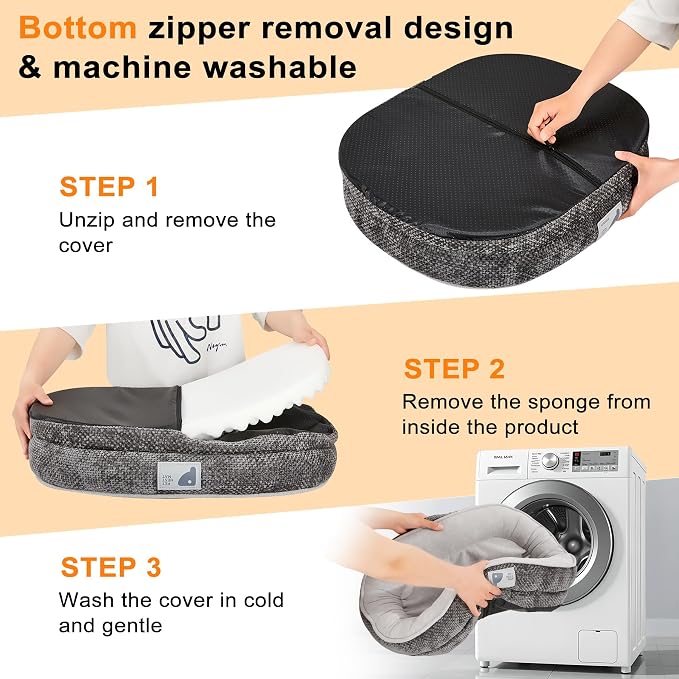 Orthopedic Cat Bed for Puppy & Kitten, Cat Sofa Bed - Image 6