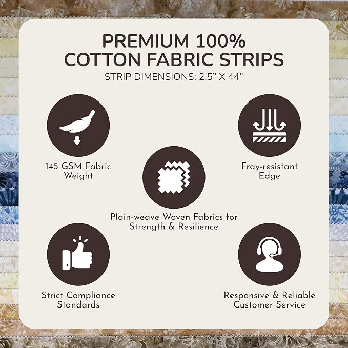 Tinyspool & Co.'s Twirlie Roll 40 Precut Quilting Fabric Strips - Image 5