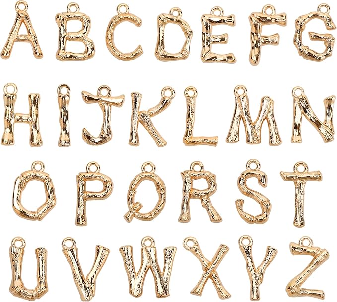 SANNIX 26Pcs Letter Charms, Initial Letter Charms by SANNIX