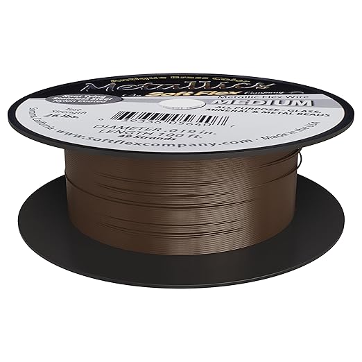 Soft Flex 49 Strand Beading Wire - Medium 0.19 Diameter - 100 Feet Nylon Design Wire