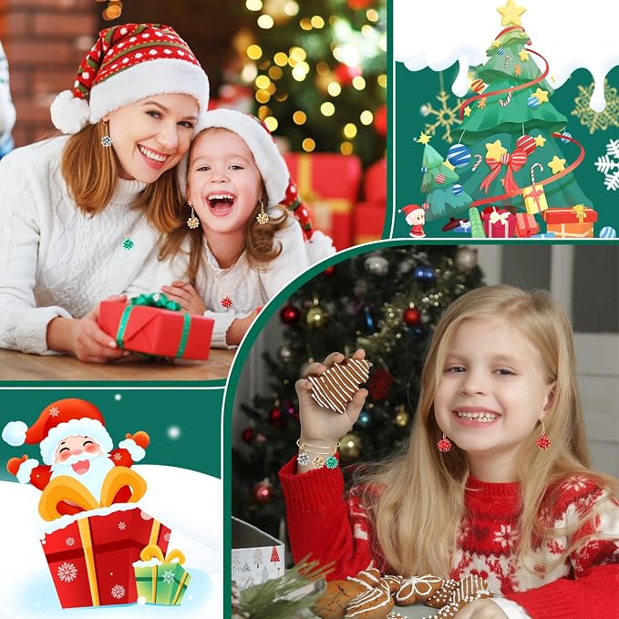 MARFOREVER 40 Pcs/20 Pairs Christmas Charms - Image 6