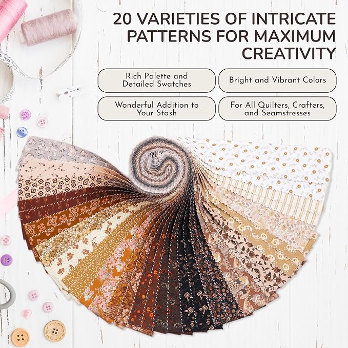 Tinyspool & Co.'s Twirlie Roll 40 Precut Quilting Fabric Strips - Image 4