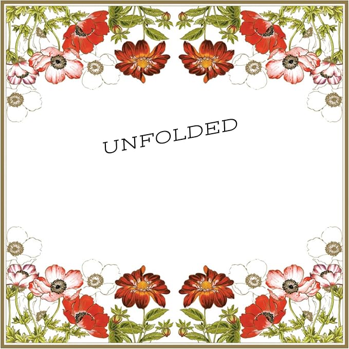 20-ct 13x13 Flowers Paper Luncheon Decoupage Napkins, 3-Ply Servilletas Printed Flower Anemones with Georginia Cocktail Napkin for Art, Dinner and Party, Disposable Napkins Decor
