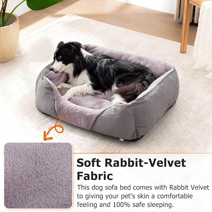 MIXJOY Dog Beds for Small Dogs, Cat Beds for Indoor Cats Washable, Calming Pet - Image 2