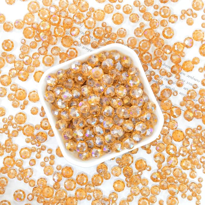 800Pcs 4/6/8/10mm Crystal Glass Beads - Image 3