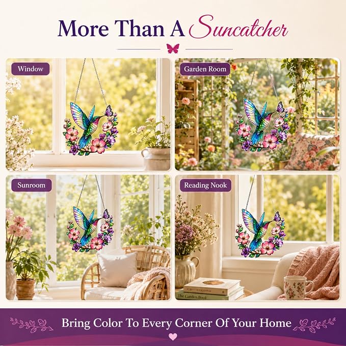 Hummingbird Acrylic Suncatcher - Image 3