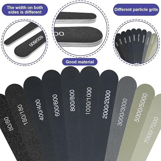Honoson 20 Pcs Sanding Sticks for Plastic Models 3D Print Polishing Sticks - Image 3