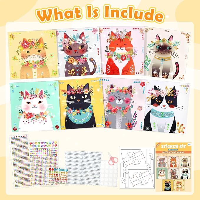 Gem Art Sticker Kit, Diamond Art Sticker Crafts - Image 2