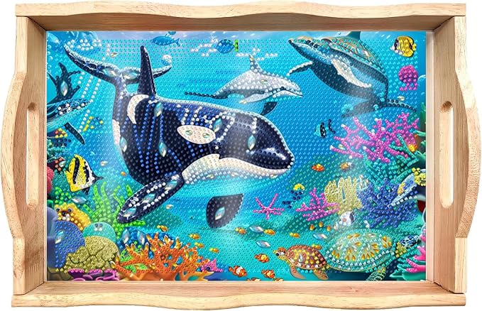 EWJRNSF Diamond Art Kits for Adults Wooden Serving Trays by EWJRNSFDiamondPainting