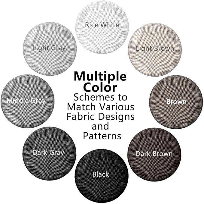 12 Colors Fabric Covered Button Twist Pins Dust Ruffle Pins- for Sofa，Upholstery，Armchair Caddies, Armrest Covers,Bed Skirts, Slipcovers, Headliners (Dark Brown, 12)