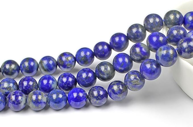 MJDCB Natural Lapis Lazuli Gemstone Loose Beads Round 4mm Energy Stone Healing - Image 3