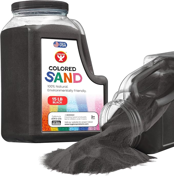 Hygloss Colored Sand for Crafts - 15 lb Bottle by HyglossProductsInc
