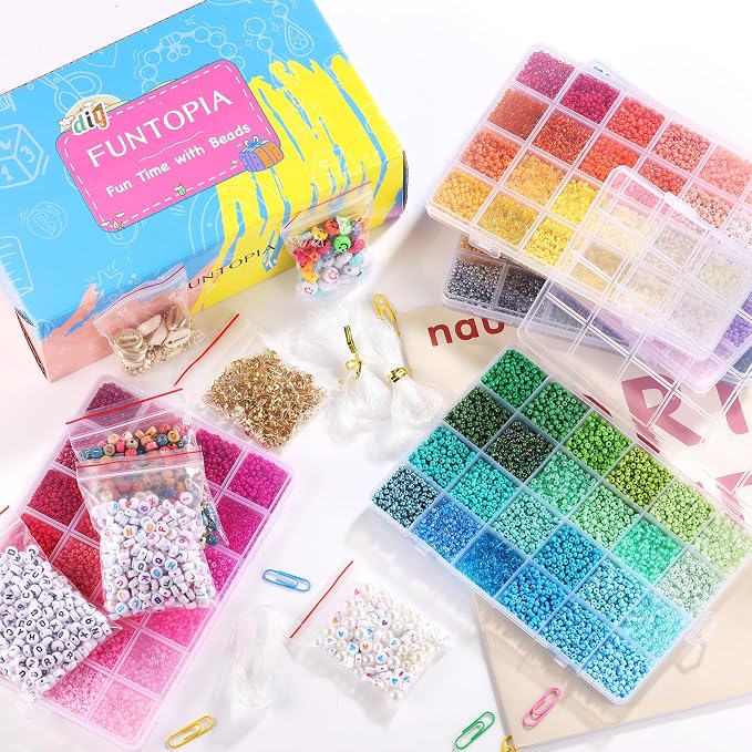 Funtopia 4mm 13000pcs+ Seed Beads - Image 7