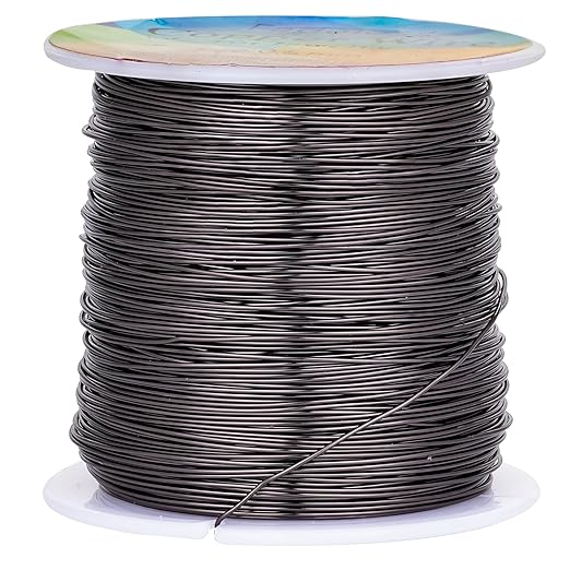 203 Feet Tarnish Resistant Copper Wires 24 Gauge/0.5mm Jewelry Craft Wires by CREATZONE