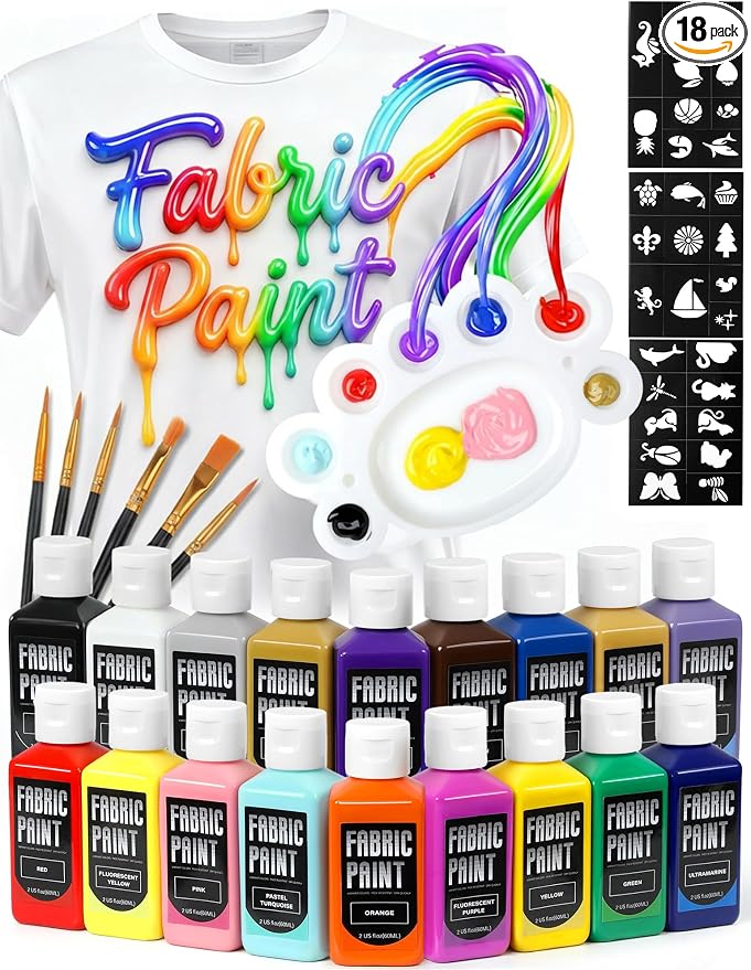 TMOL Fabric Paint Set by TMOLARTSUPPLIES
