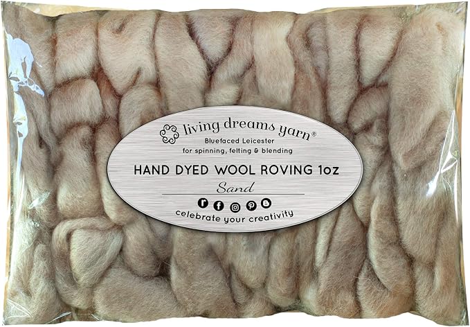 Wool Roving Hand Dyed. Super Soft BFL Combed Top Pre-Drafted - Image 2