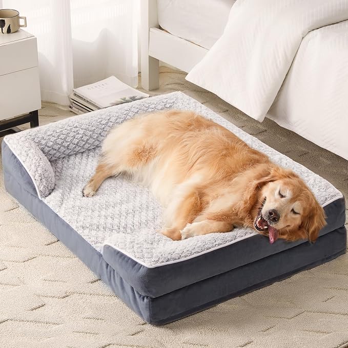 Orthopedic Dog Bed for Extra Large Dogs, Egg Crate Foam Bed for Extra Large Dogs - Image 8
