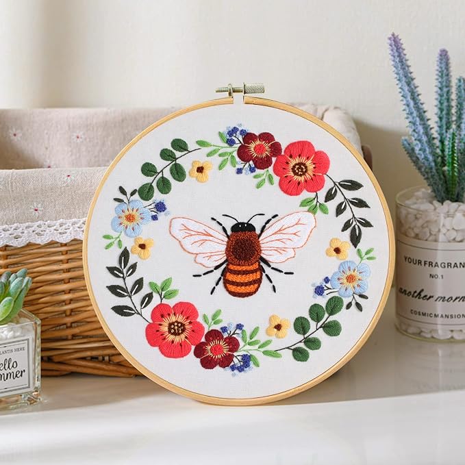 Santune 3 Pack Bee Embroidery Kit - Image 6