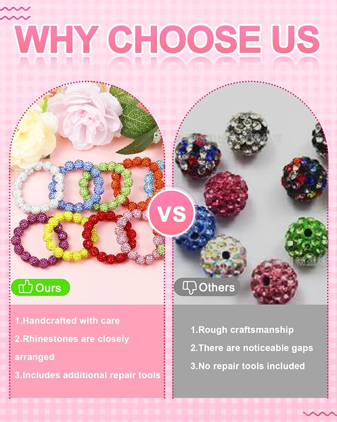 120PCS FIVEIZERO Light Green Rhinestone Beads - Image 4
