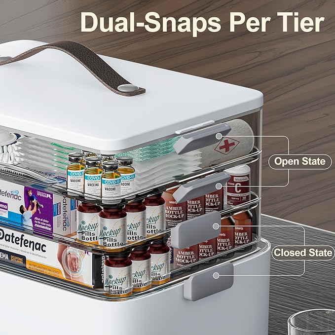 CTIME 4-Tier Extra-Large Medicine Organizer - Image 5