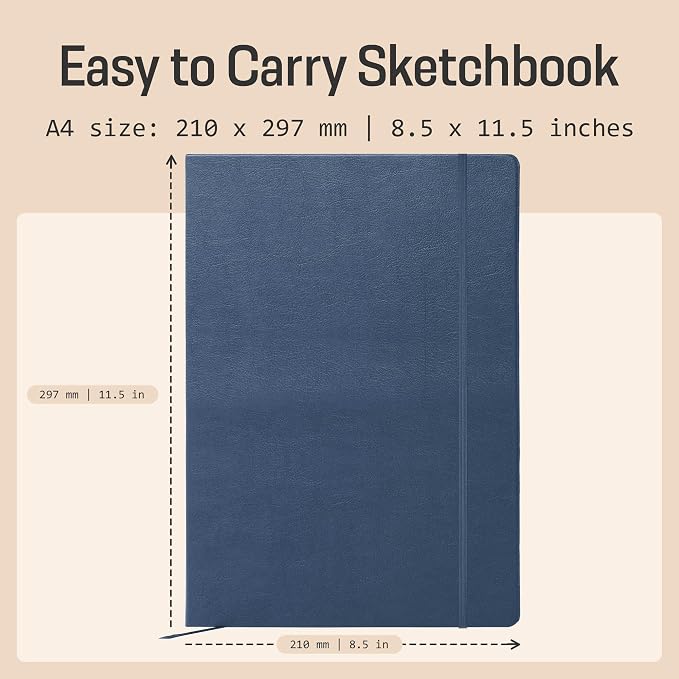 BROWNSTONE JOURNALS A4 Sketch Book Hardcover - Image 3