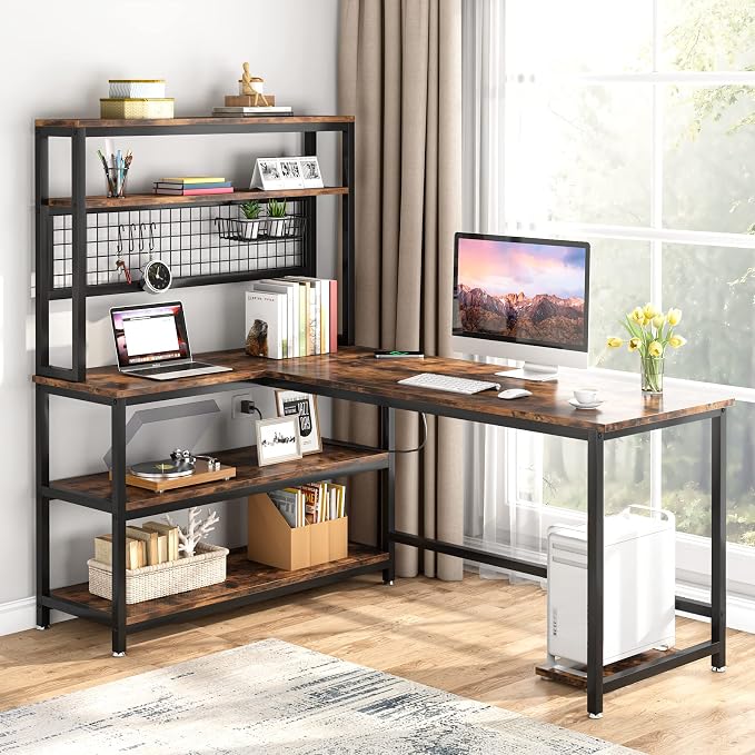 Tribesigns 55" L-Shape Computer Desk by Unknown