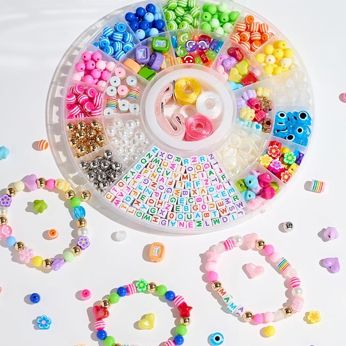 MYCUTEY 594Pcs DIY Bracelet Making Kit - Image 3