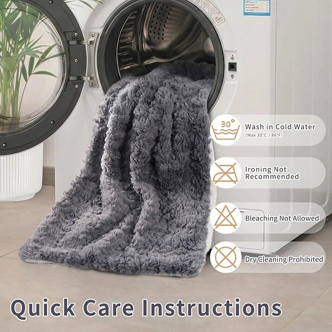 Cat Blanket for Indoor Cats Ultra-Soft Plush Small Blanket Machine Washable - Image 8