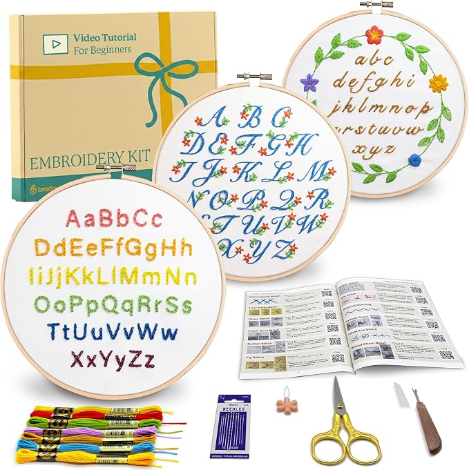 Bradove Alphabet Embroidery Kit by Bradove