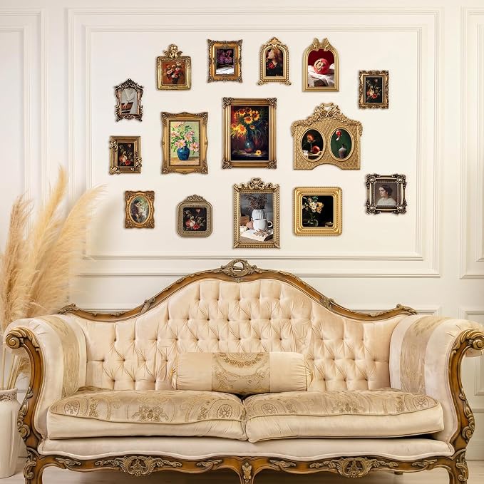 Wonderjune 15 Pcs Vintage Picture Frames Set - Image 8