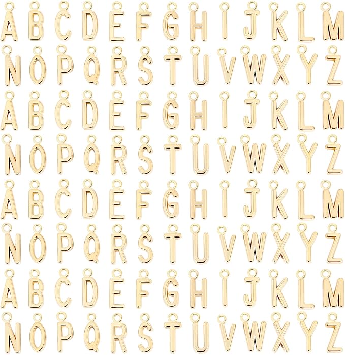 SANNIX 156Pcs/6 Sets Letter Charms by SANNIX