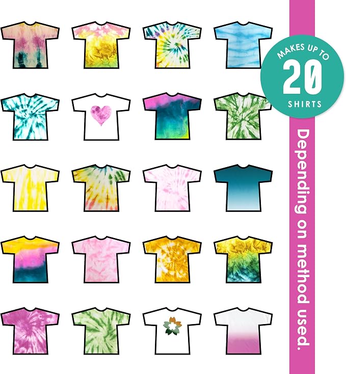 SEI 8 Pack Natural Fade Tie Dye Spray Kit, Tye Dye Kits - Image 4
