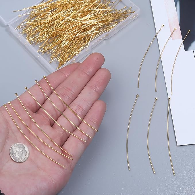 200 Pcs 70mm/2.76 Inch 21 Gauge Ball Pins - Image 3