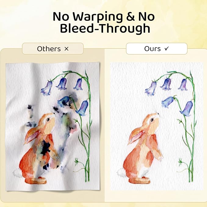 TaoBary 300 Pcs Watercolor Paper Sheet Bulk 4 x 6 Inch White Cold Press Paper - Image 4