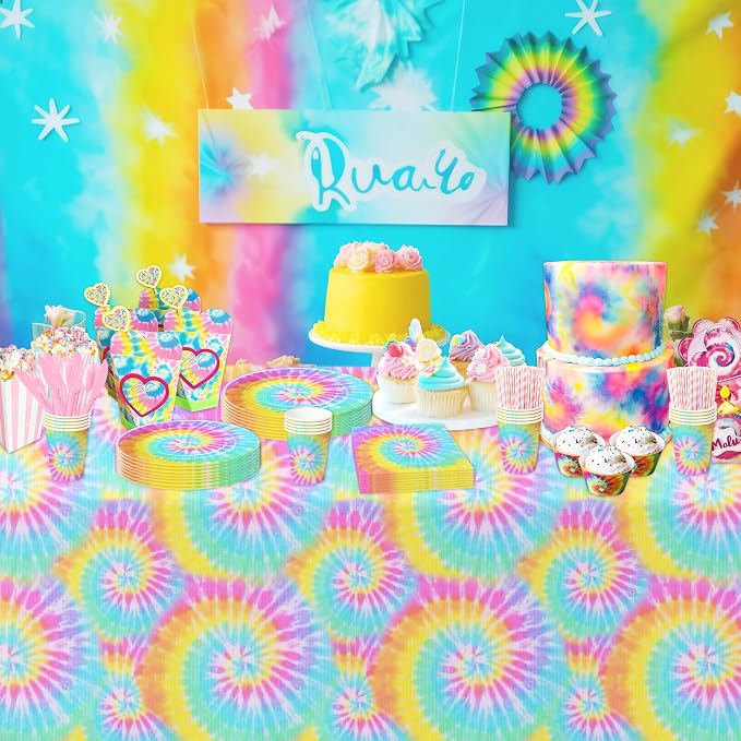 Tie Dye Party Decorations Tableware - Image 6