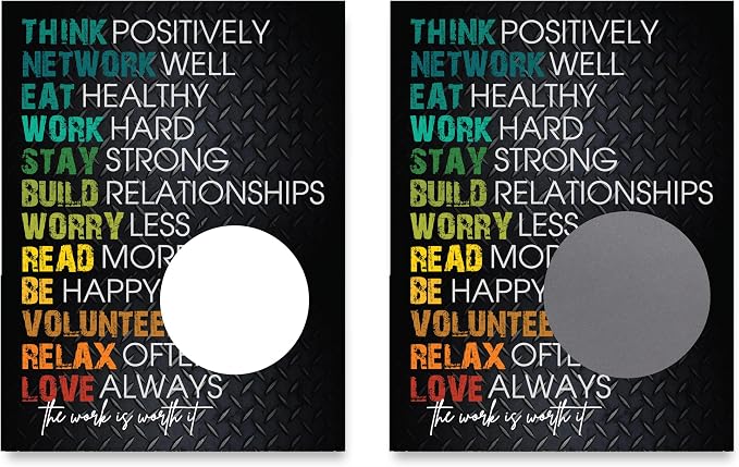 Gym Motivation Randomize Workout Scratch Off Make Your Own DIY 20 Pack 3x4 Note - Image 6
