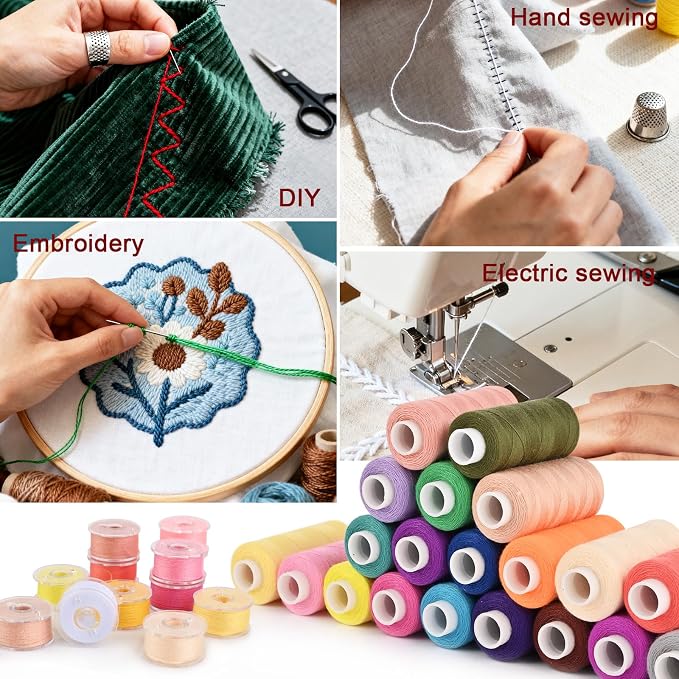 72 pcs Sewing Thread Kit, 36 Colors 400yd Polyester Thread - Image 7