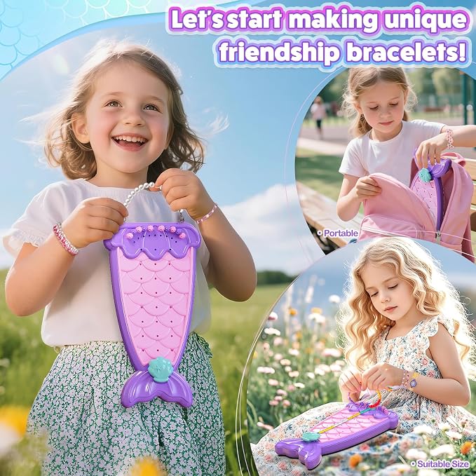 Euclidean Cube 2-in-1 Friendship Bracelet Making Kit, Arts and Crafts - Image 8