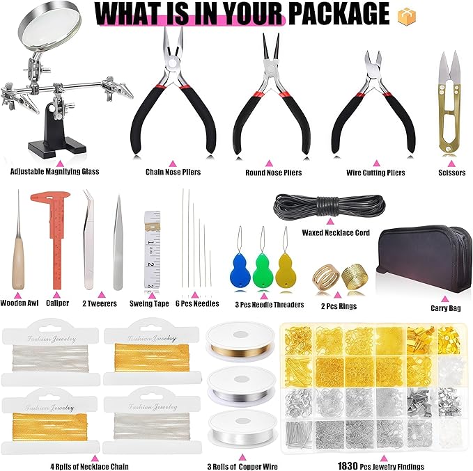 MONVICT Jewelry Making Supplies Kit - Image 2