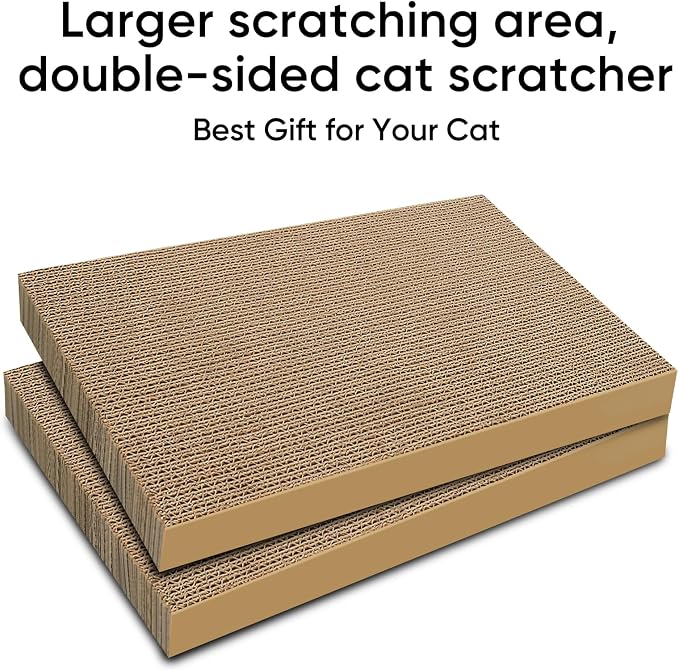 AGYM 5 Packs Cat Scratcher, 5 Packs Refill Cat Scratching Pad Cardboard - Image 4