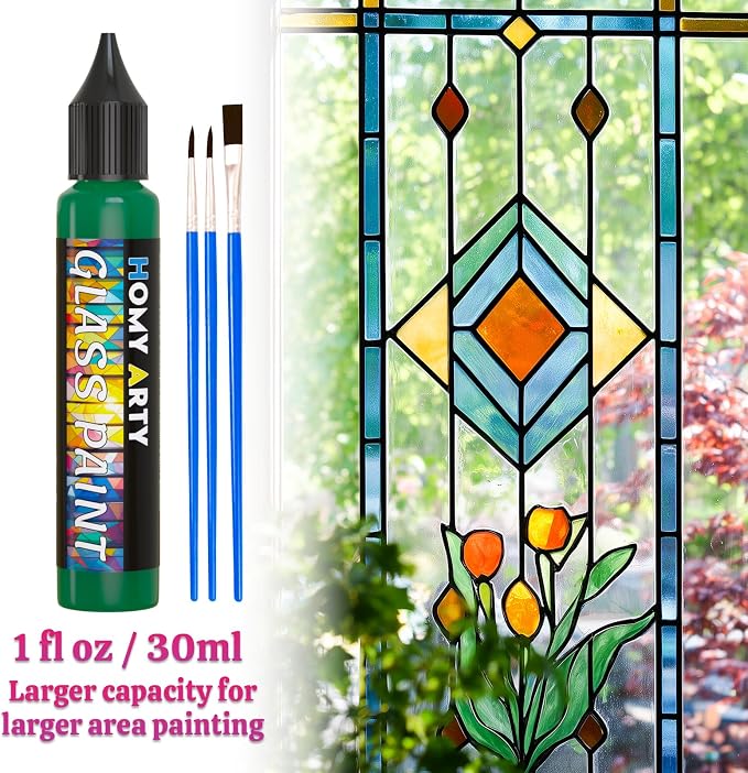 HOMY ARTY Glass Paint 20 Colors - Image 3