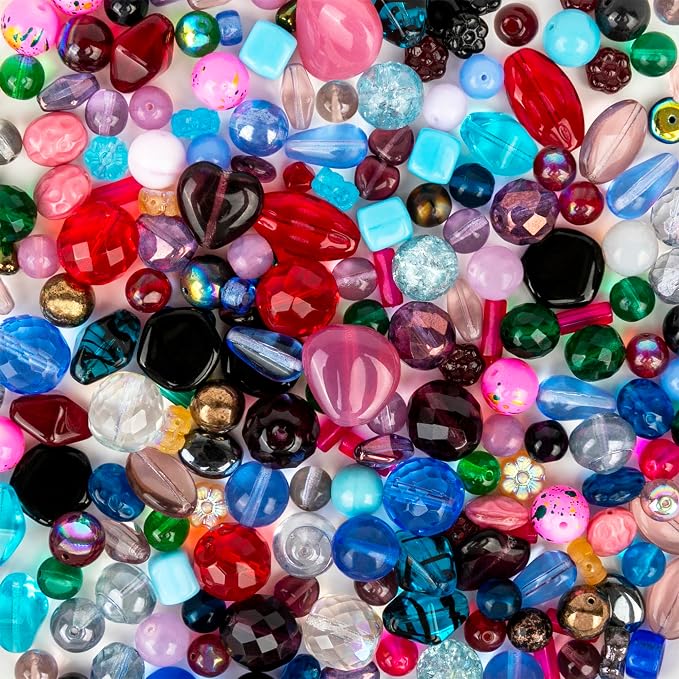 Assorted Glass Beads for Jewelry Making, DIY Lamp Work, Arts and Crafts - Image 3