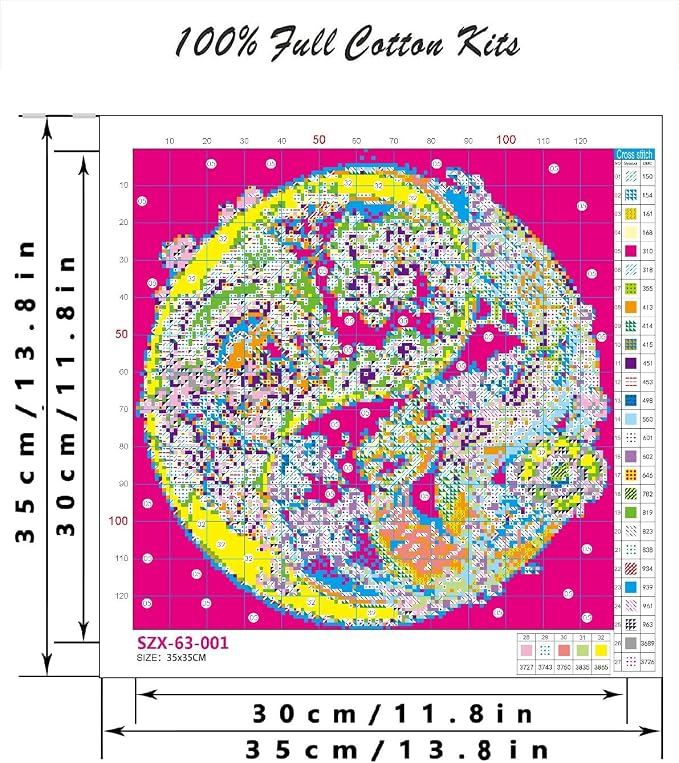 Dragon Stamped Cross Stitch Kits - Image 2